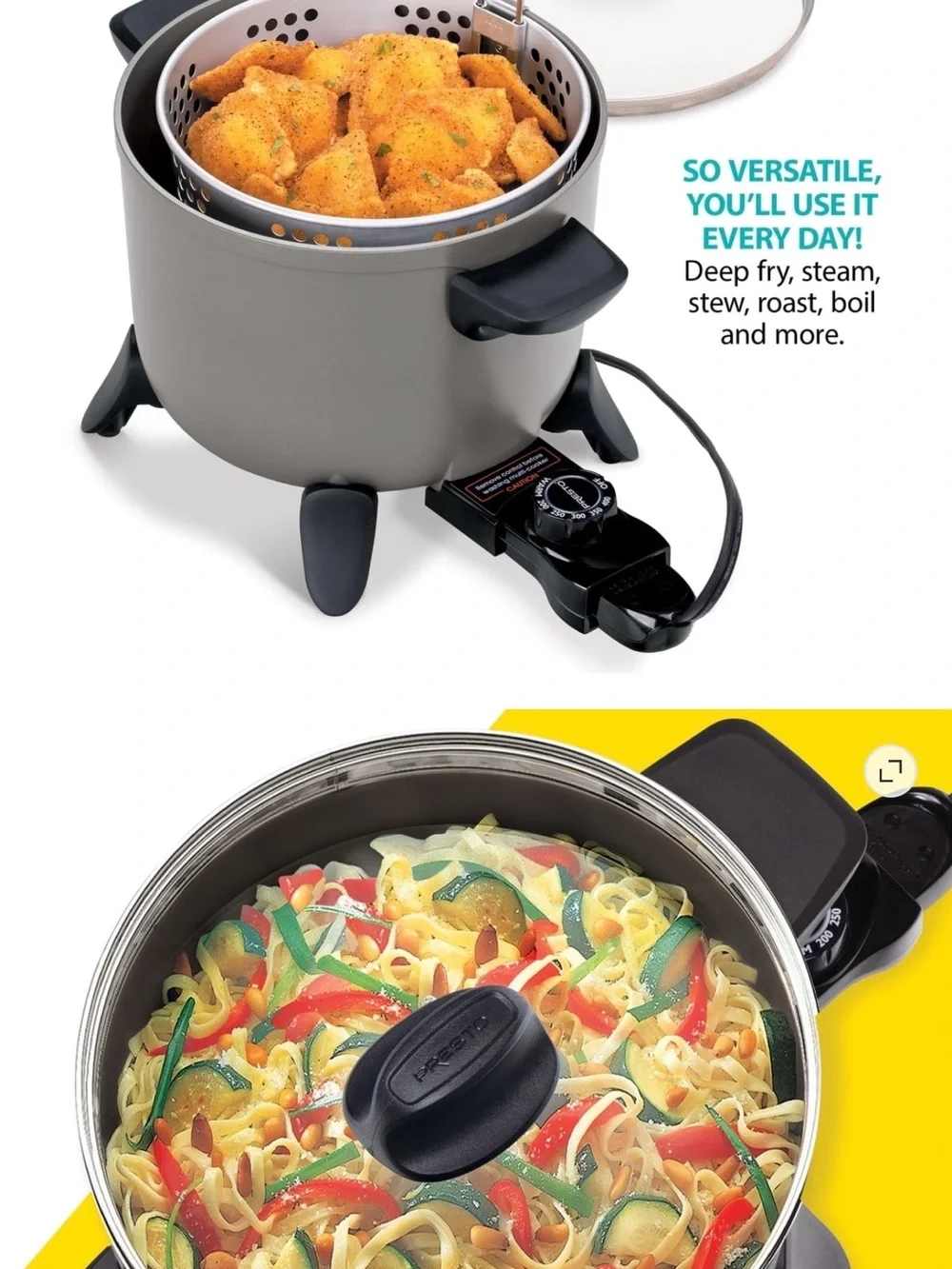 Presto deep fryer - multi cooker